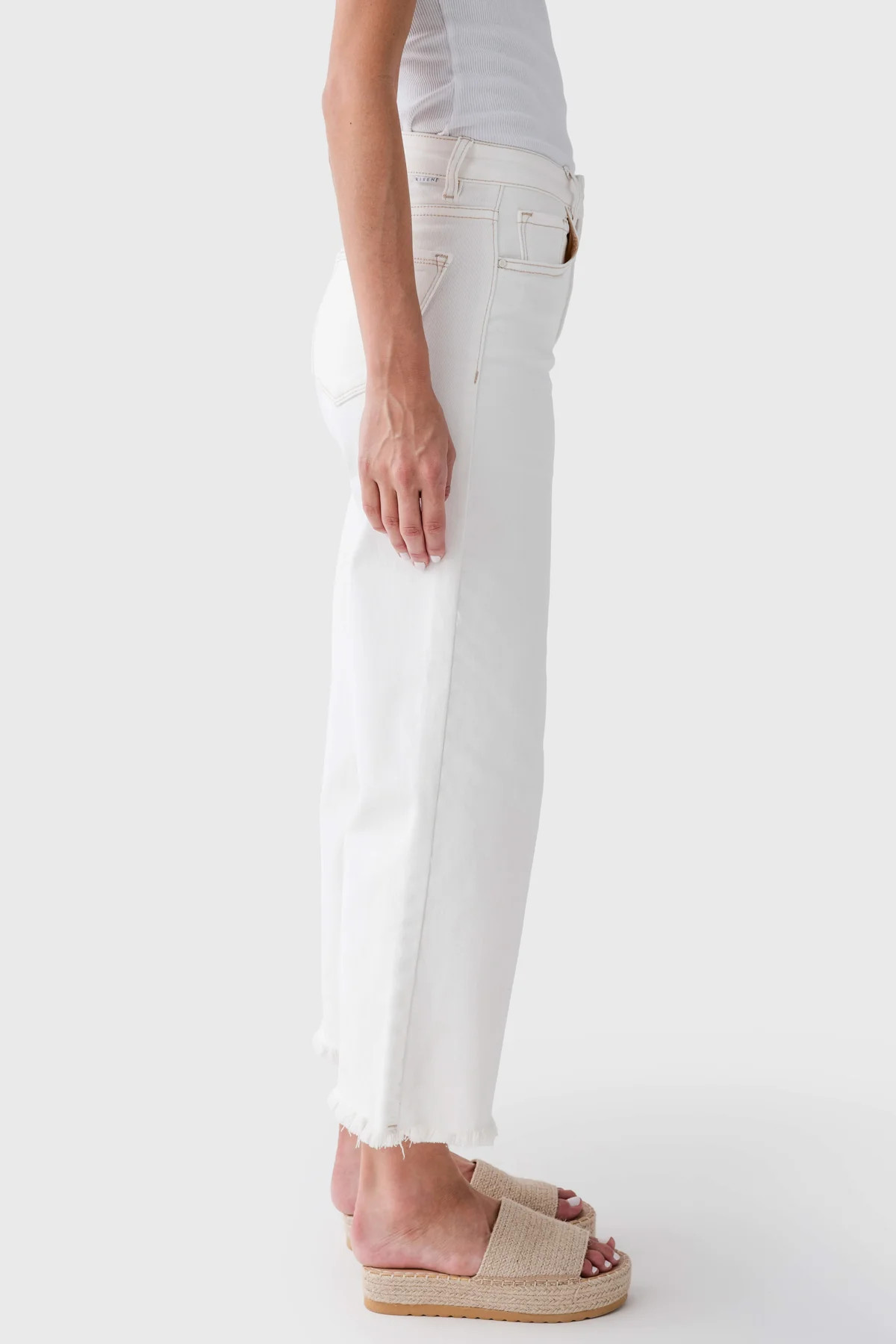 Risen Marlo Wide Leg Crop Jeans | Social Threads