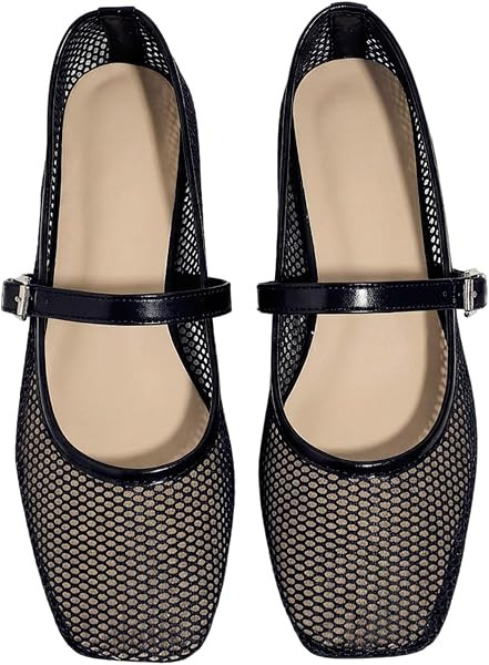 Milumia Summer Leopard Mesh Ballet Flats for Women Comfortable Dressy Work | Amazon (US)