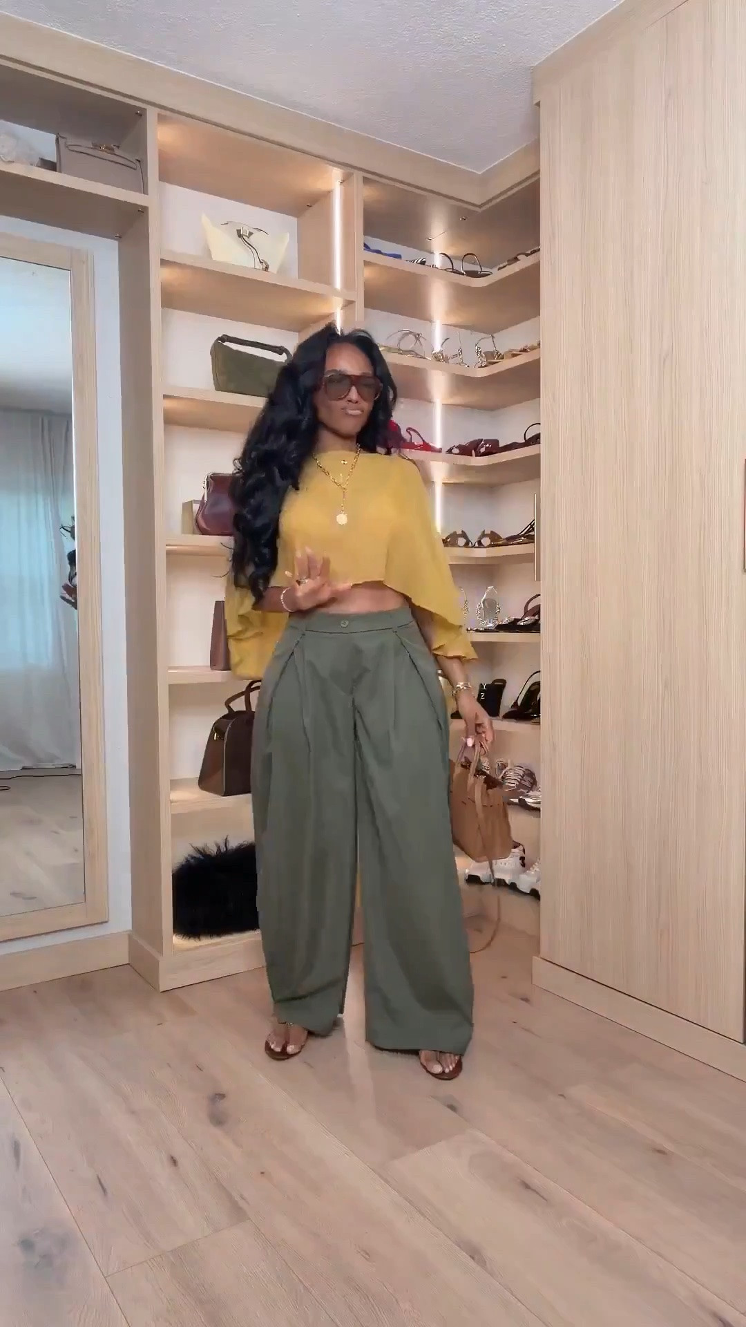 Hi babes ✨ Scroll to shop this bold spring and summer outfit 💛

The flowy olive wide-leg trousers paired with the statement yellow top create the prettiest elevated color combo while still feeling effortless and wearable. I love outfits like this because each piece can be restyled so many different ways, making the cost per wear even better over time.

Perfect for brunch, vacations, dinner plans, summer events, or elevated everyday looks.

📏 Measurements: 5’4”, 140 lbs, 34D bust, 27” waist, 40” hips  
Wearing a size Small

#LTKootd #LTKgrwm #LTKPetite