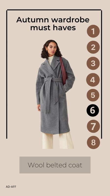 Wool belted coat 🤍

#LTKSeasonal #LTKeurope #LTKstyletip
