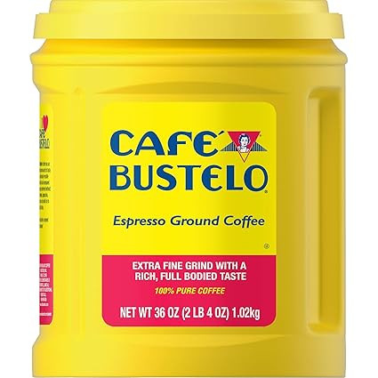 Café Bustelo Coffee Espresso Extra Fine Ground Coffee, 36 Ounces | Amazon (US)