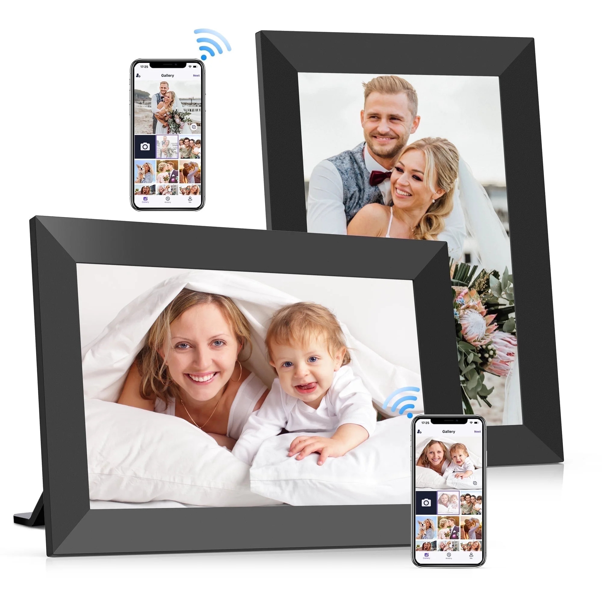 GIROOL 10.1" WiFi Digital Picture Frame 2 Pack, 32GB Storage Smart IPS Touch Screen Photo Frame, ... | Walmart (US)