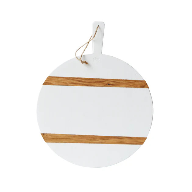 Round Charcuterie Board - White | Cailini Coastal
