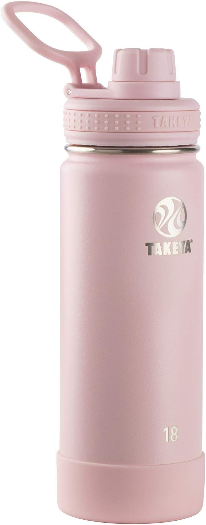 Takeya - 51079 Takeya Actives Insulated Stainless Steel Water Bottle with Spout Lid, 18 oz, Blush | Amazon (US)