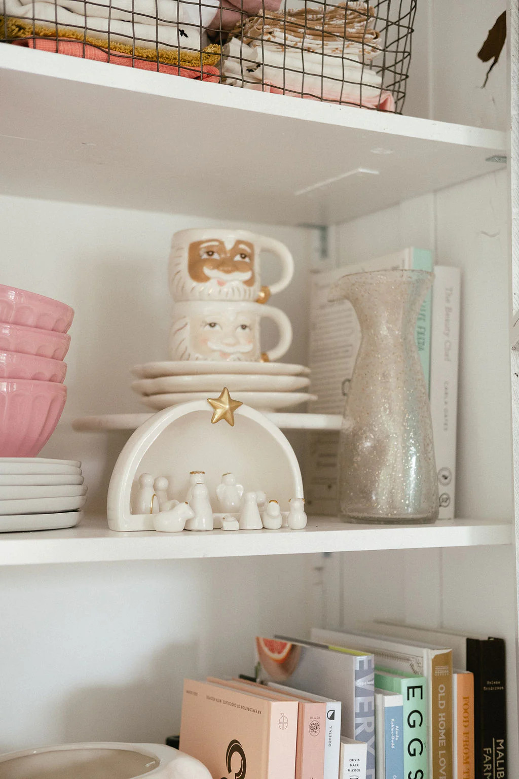 Brown Papa Noel Mug | Pink Antlers