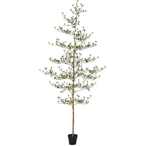 Black Olive Tree Artificial 8ft - Faux Black Olive Tree with Natural Trunk and Realistic Leaves -... | Amazon (US)