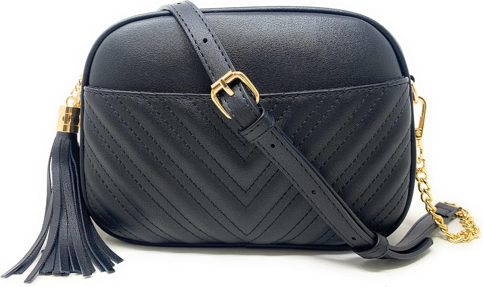 Lola Mae Quilted Crossbody Bag, Trendy Design Shoulder Purse | Amazon (US)