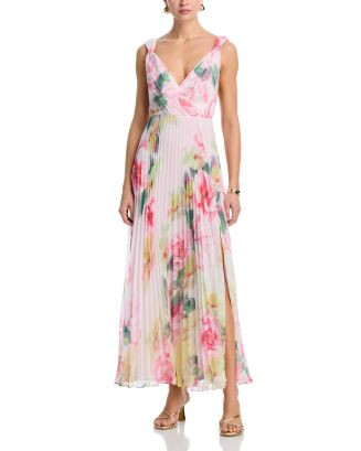 Placed Floral Pleated Maxi Dress - Exclusive | Bloomingdale's (AU)