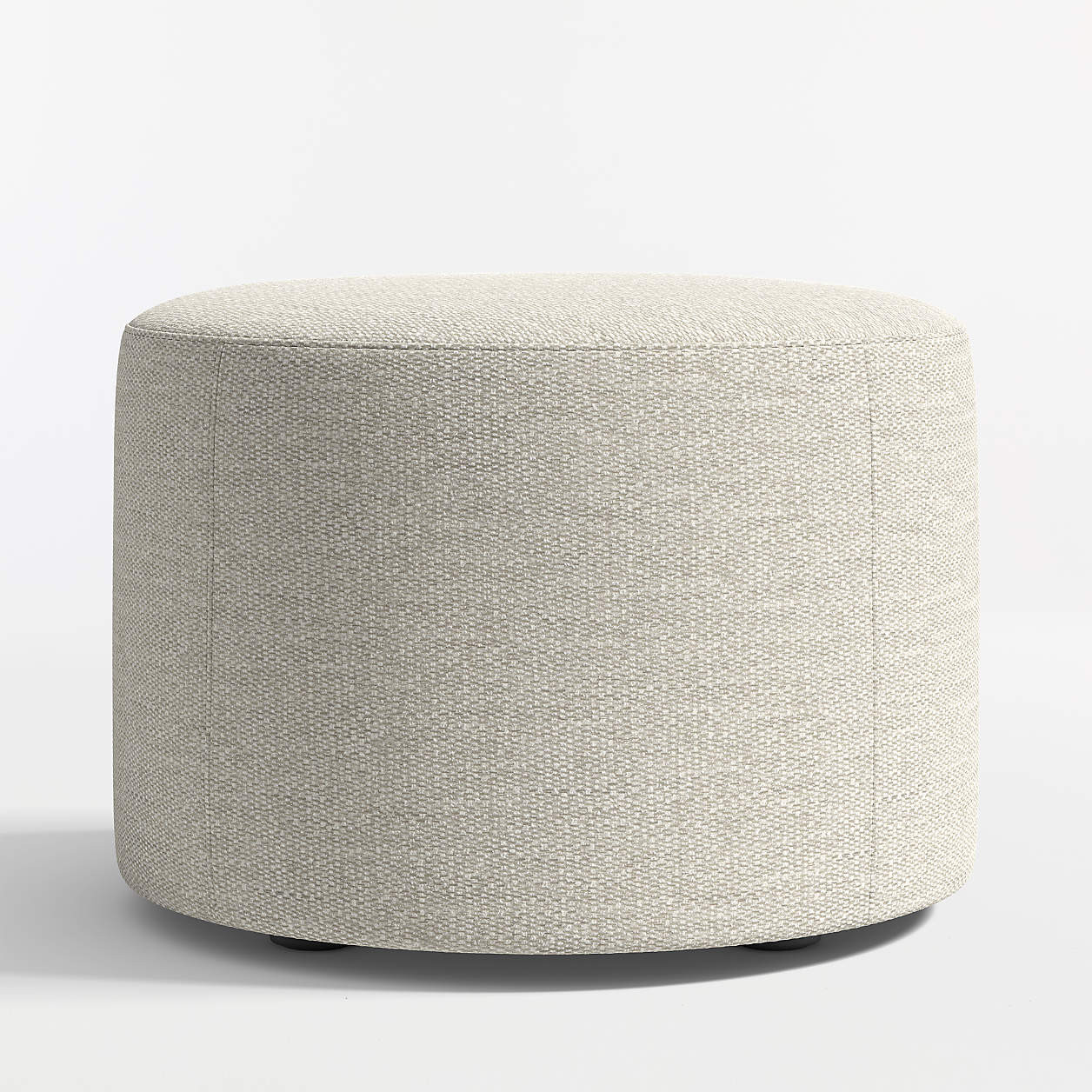 Highland 22" Round Ottoman | Crate & Barrel | Crate & Barrel