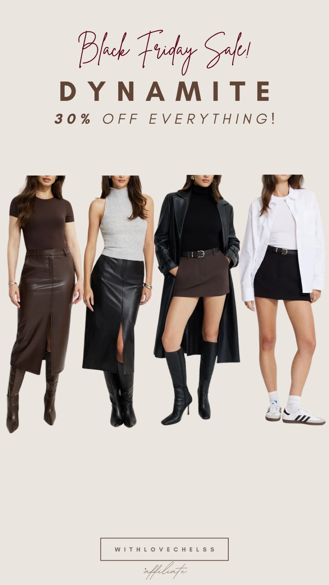Dynamite Black Friday sale!
30% off everything!

#LTKCyberWeek

#LTKgiftguide #LTKsale #LTKcanada #LTKpartywear #LTKwinter