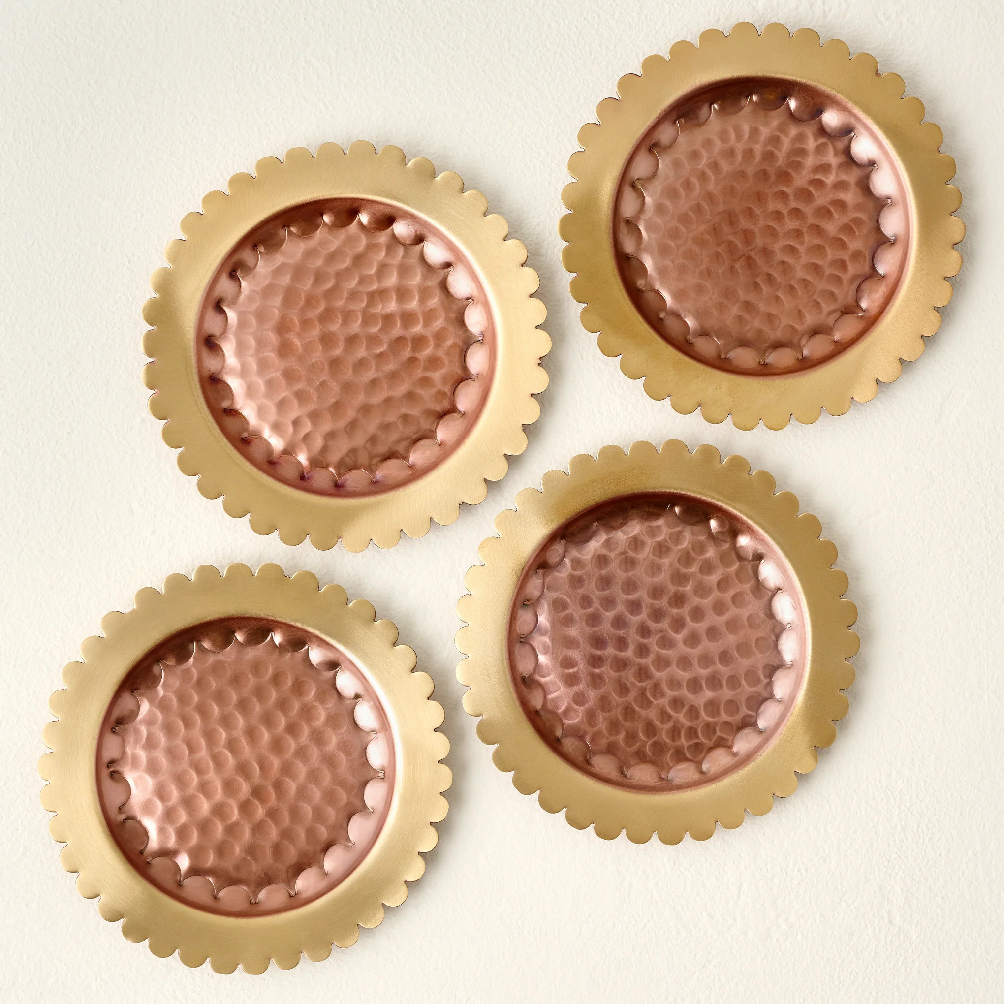 Magnolia Copper + Brass Coaster Set | Magnolia