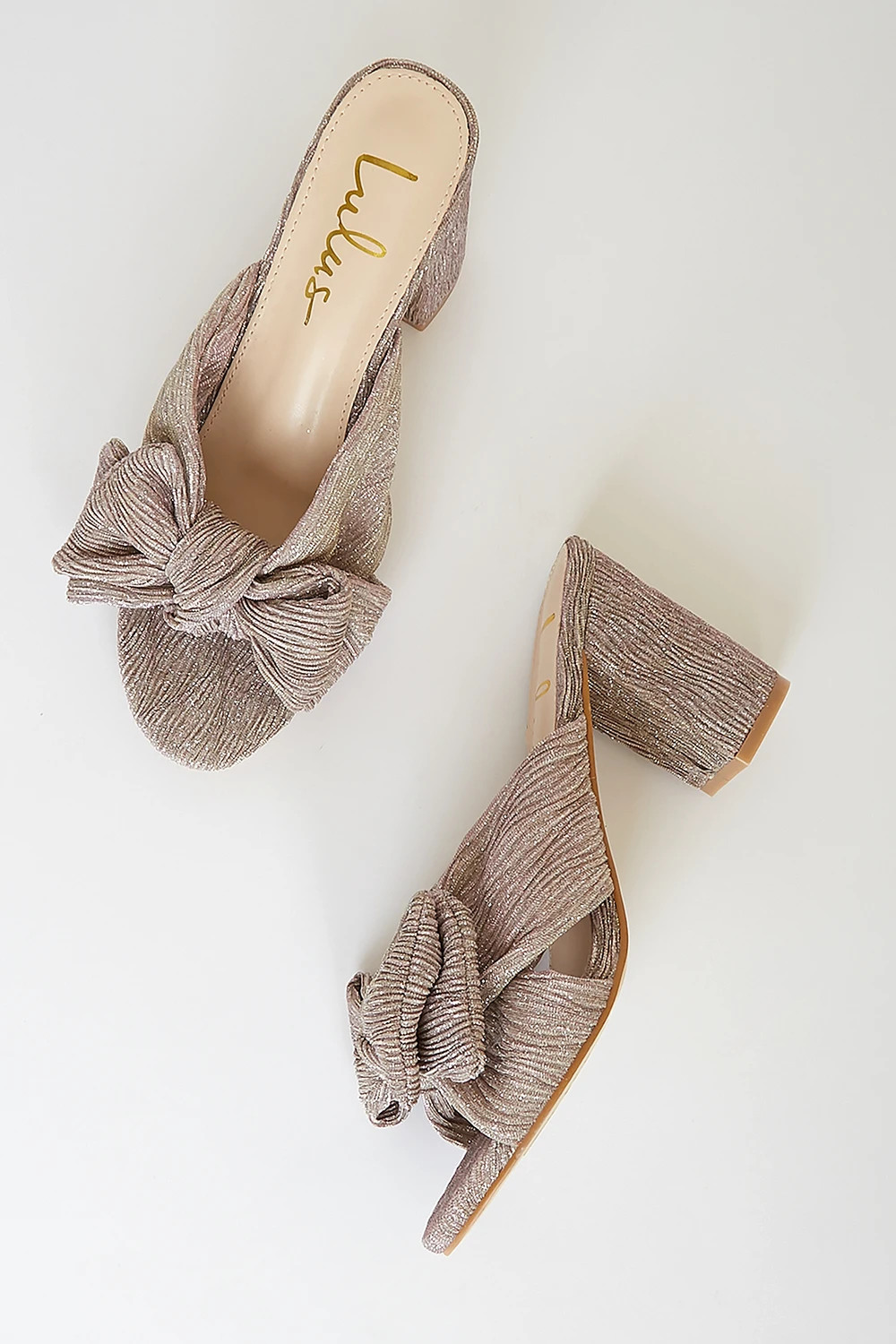 Dorothea Taro Shimmer Knotted High Heel Sandals | Lulus