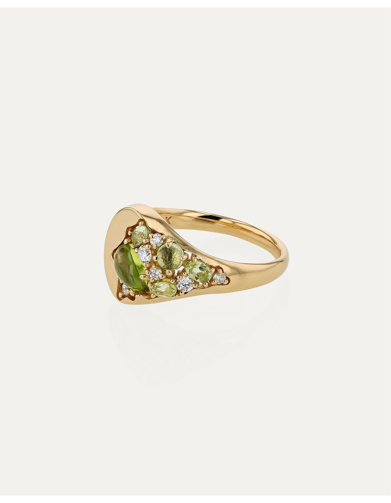 SAND PERIDOT SIGNET RING | David Jones (Australia & New Zealand)