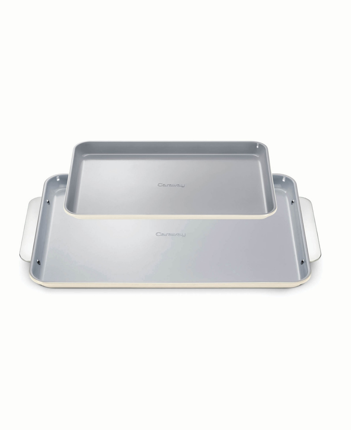 Caraway Nonstick Ceramic 2-Piece Baking Sheet Duo - Cream | Macy's