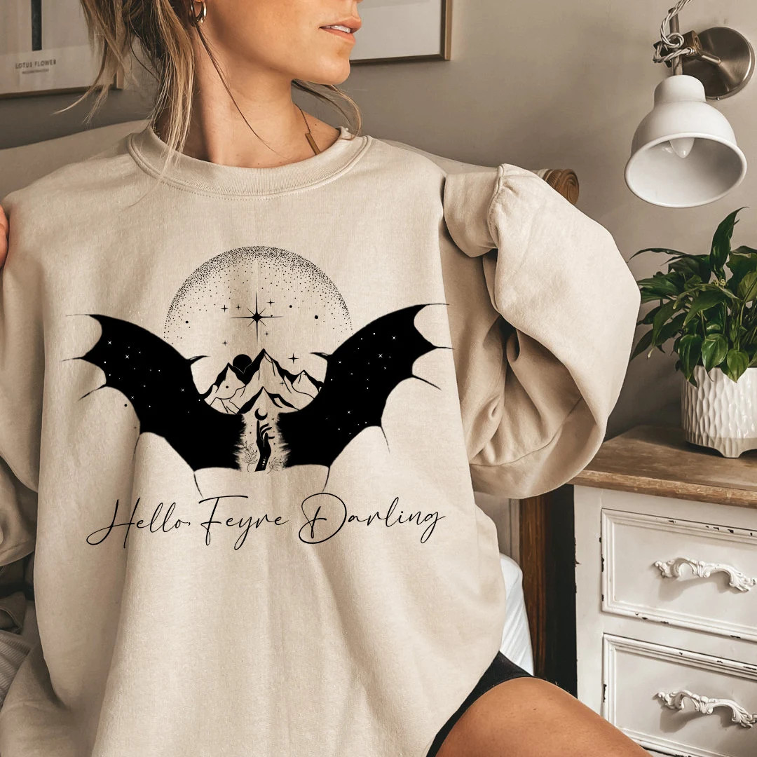 Hello Feyre Darling Crewneck Sweatshirt | Etsy (US)