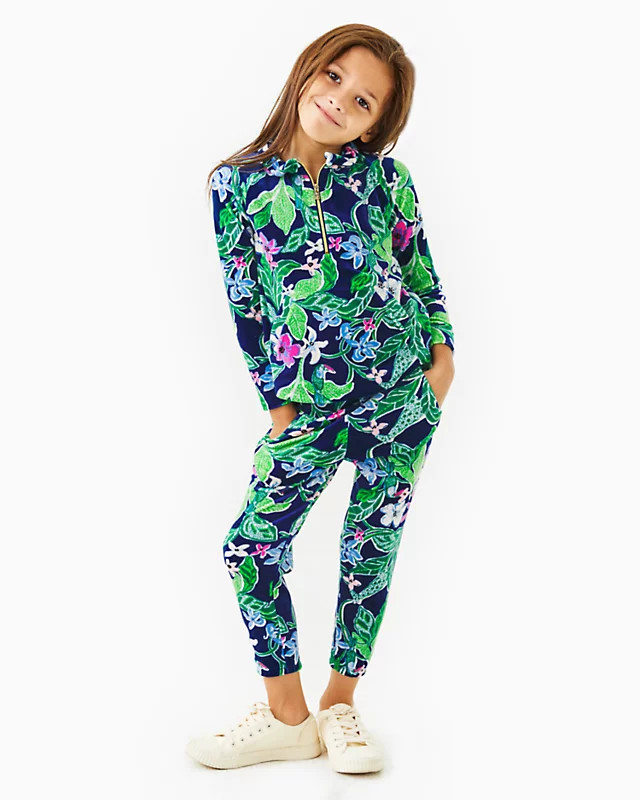Girls Mini Mallie Velour Pant | Lilly Pulitzer | Lilly Pulitzer