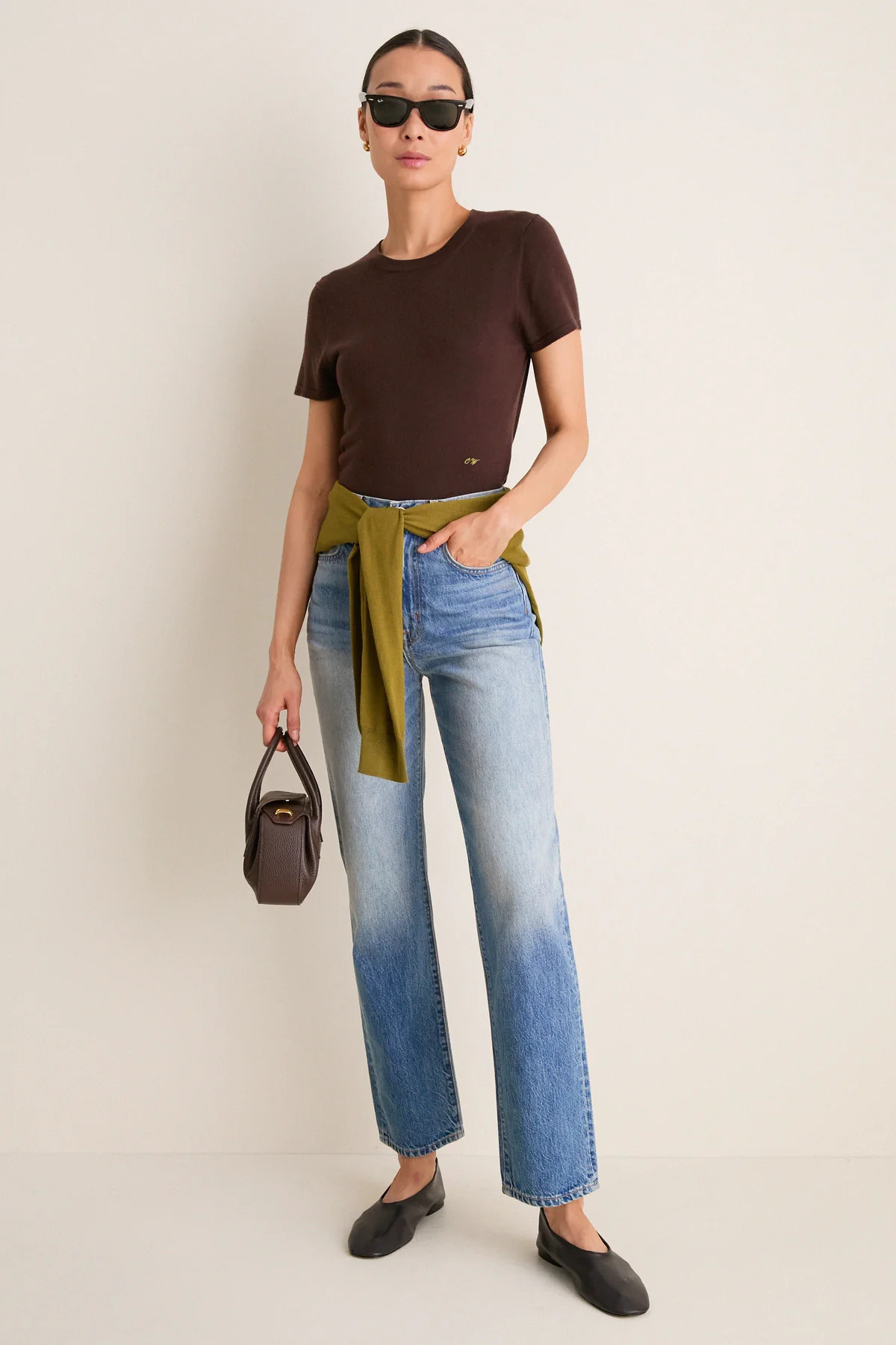 Graphite Cashmere Silk Katie Tee | Tuckernuck (US)