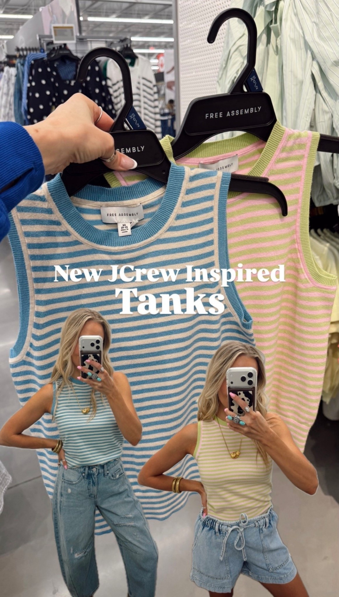 🤍 New JCrew Inspired Tanks + has a matching cardigan as well. (I’ll link 🔗 below ⬇️) 

Wearing size s / my tts 
Pants // shorts: size 4 / small 

#LTKgrwm #LTKdayinmylife #LTKootd