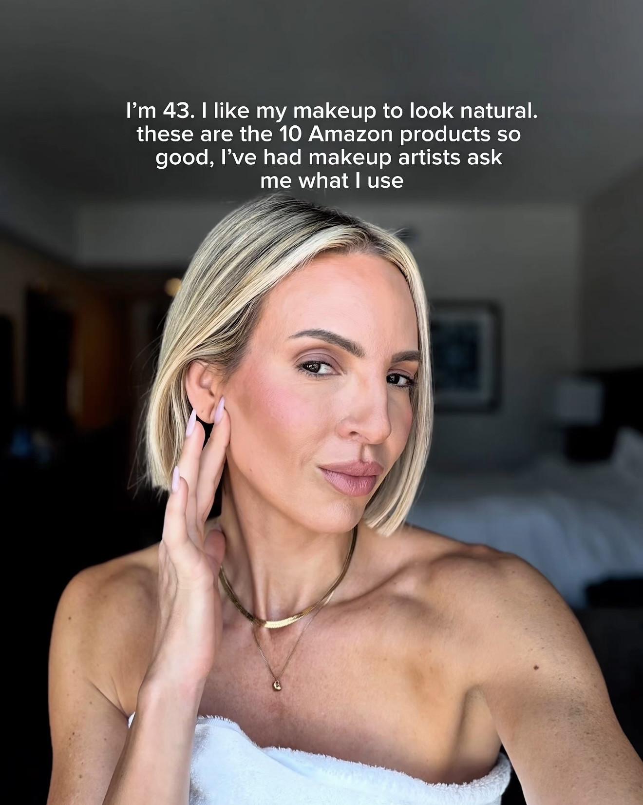 The lipstick shade I use is -cool teddy. ￼
Brow pencil is- 5 ash brown 

The Westman Atelier bronzer used to be on Amazon, but sadly, it is no longer. But I still linked it. You can grab it at Sephora. ￼

This is what I do every time I put my makeup on so I never get creasing period. Before I did this I used to get such creasing and dry eyes. 

UNDEREYES:
for the under eyes, I use that balm and then I apply just a little bit of concealer at the inner corners of my eyes and then I blend it out. Then I use the dry sponge, dab it in the powder, but then rub the powder into the sponge on the back of my hand and then dot underneath my eyes. That’s key!

#LTKOver40 #LTKBeauty #LTKdayinmylife #LTKOver40 #LTKBeauty #LTKstorytime