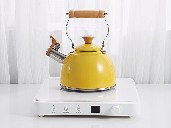 ROCKURWOK Tea Kettle, Tea Pot with Cool Touch Ergonomic Handle, Tea Kettle Food Grade Stainless Steel, Tea Kettle Stovetop, Kettle Teapot, Whistling Tea Kettle, Small Tea Kettle, 1.6 Quart (Yellow) | Amazon (US)