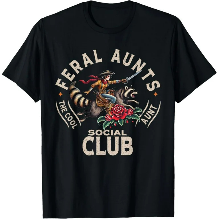 Sam Soft Retro Feral Aunt Social Club Tiger Mama Happy Mothers Day T-Shirt | Walmart (US)