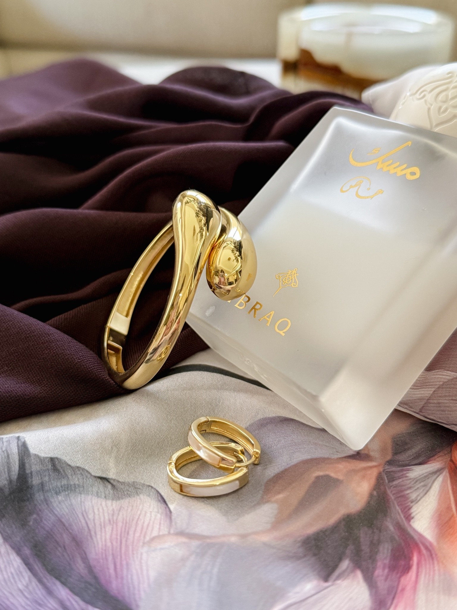 Today’s necessities. 

Bracelet | earrings | abaya | perfume ￼

#LTKdayinmylife #LTKgrwm #LTKootd