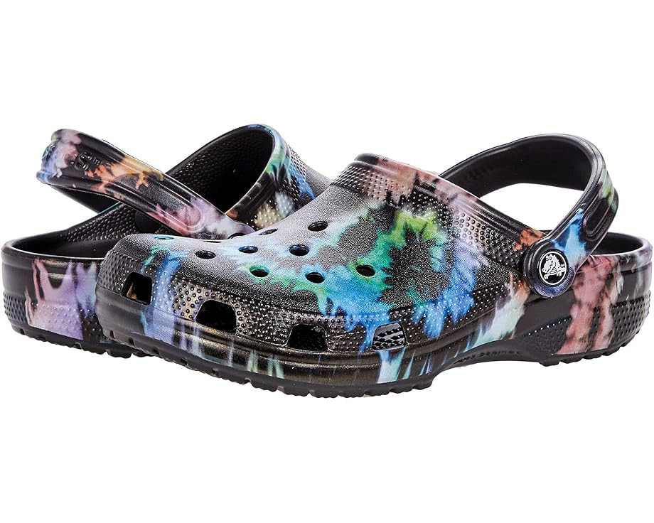 Crocs Kids Classic Tie-Dye Graphic Clog (Toddler/Little Kid/Big Kid) | Zappos