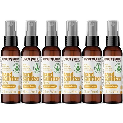 Everyone Hand Sanitizer Sprays - Coconut Lemon - 2oz/6pk | Target