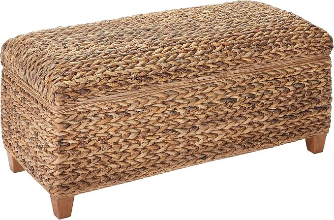 Laughton Woven Banana Leaf Trunk Amber | Amazon (US)