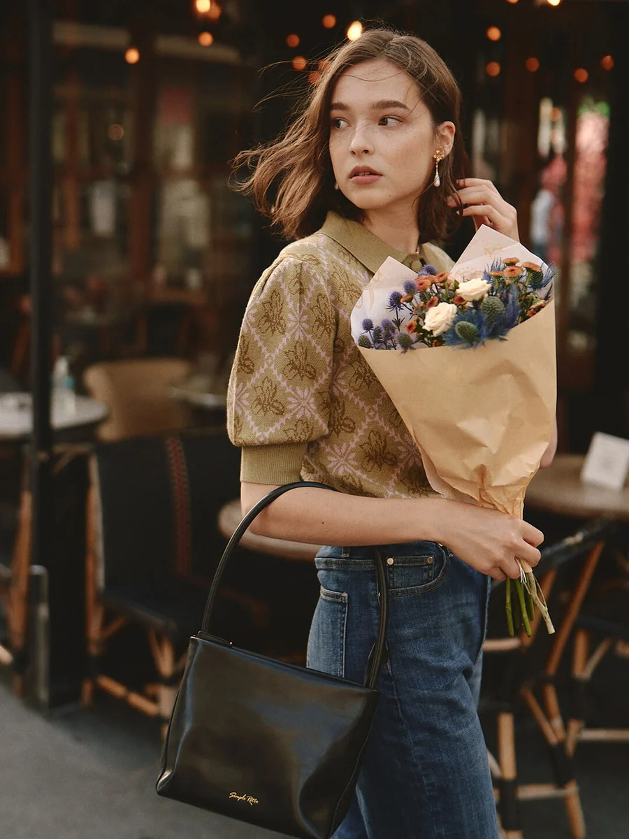 Leather Jane Handbag-Black | SimpleRetro