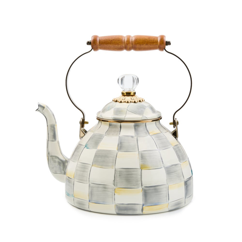 Sterling Check 3 Quart Tea Kettle | MacKenzie-Childs