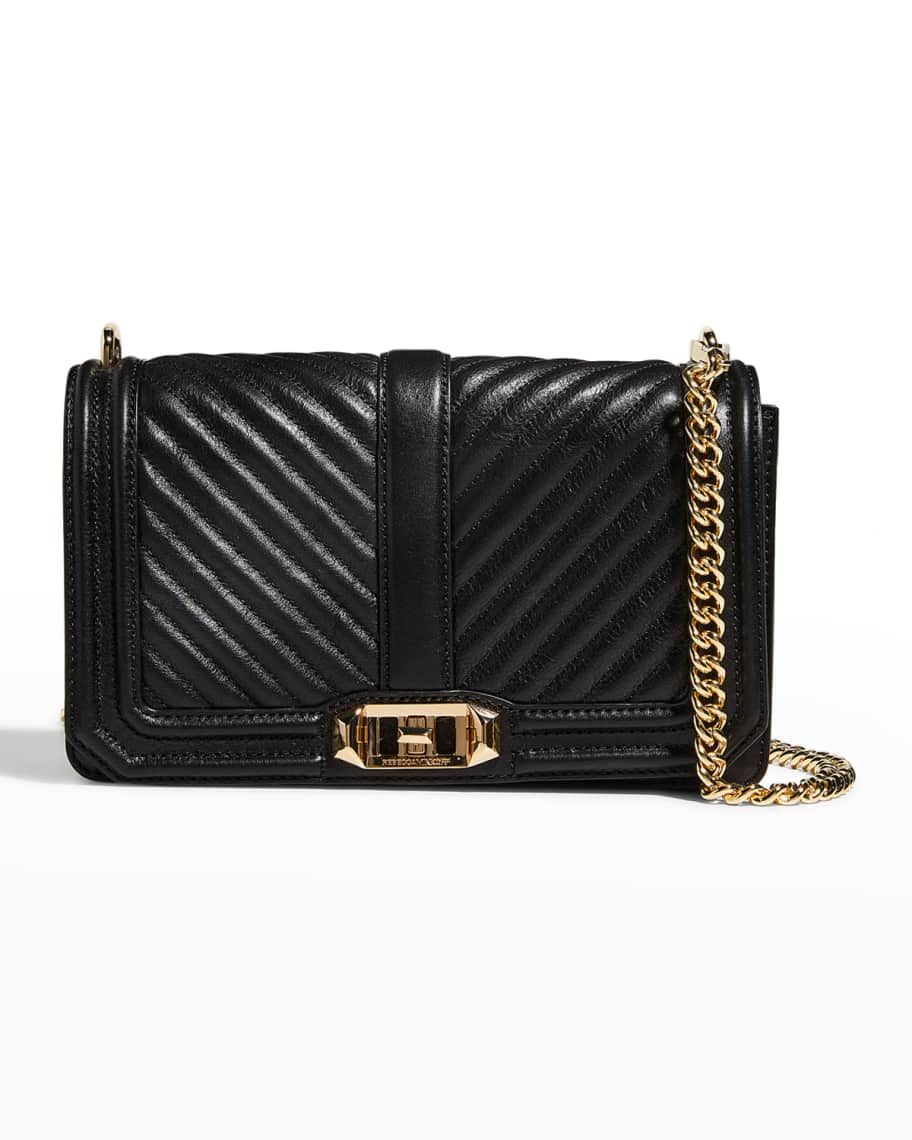 Love Chevron-Quilted Leather Crossbody Bag | Neiman Marcus