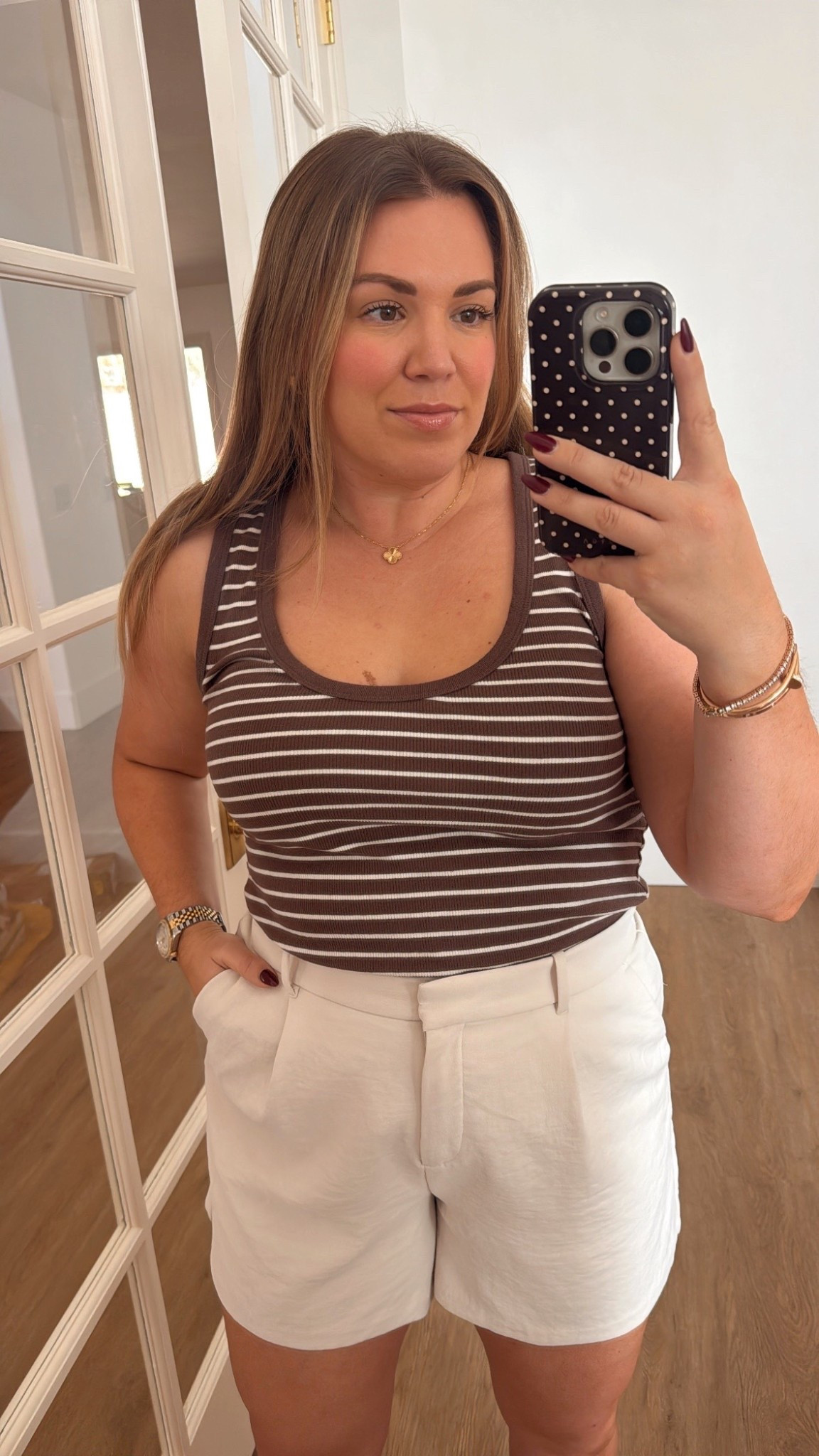 curvy midsize pre-fall look! wearing size large in tank and trouser shorts 

#LTKMidsize #LTKSeasonal #LTKFindsUnder50