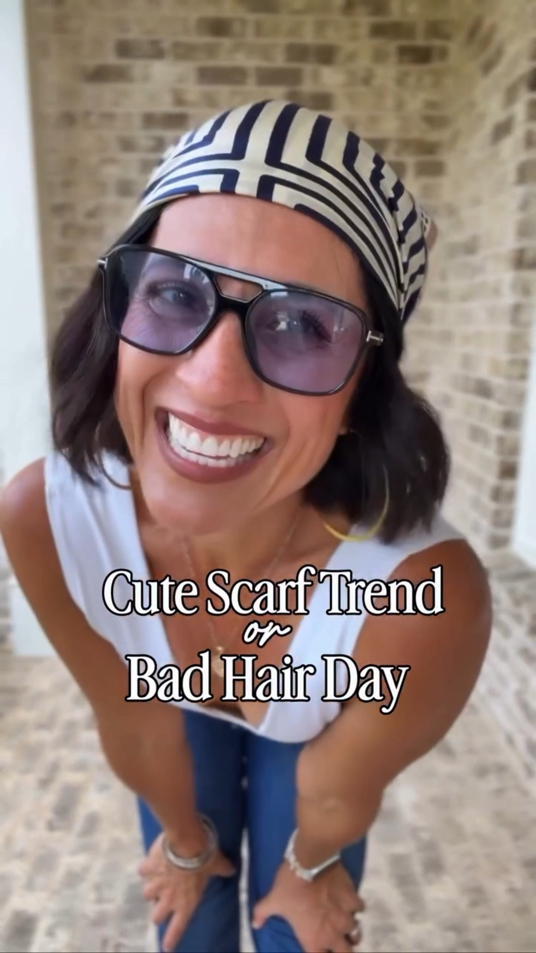 A lady never tells & I’m keeping this one to myself. 

So tell me… what’s your verdict on the head scarf trend? Chic & timeless? Or one you’ll sit out? 

#FashionReels #ScarfStyle #StyleOver40 #SummerOutfit #HeadScarf