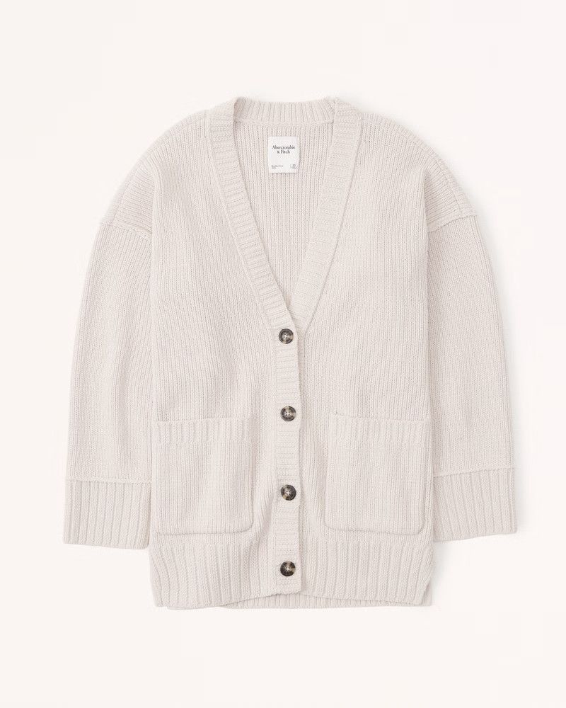 Slouchy Cardigan Beige Cardigan Cardigans Summer Outfits Affirdable Fashion Budget Fashion | Abercrombie & Fitch (US)