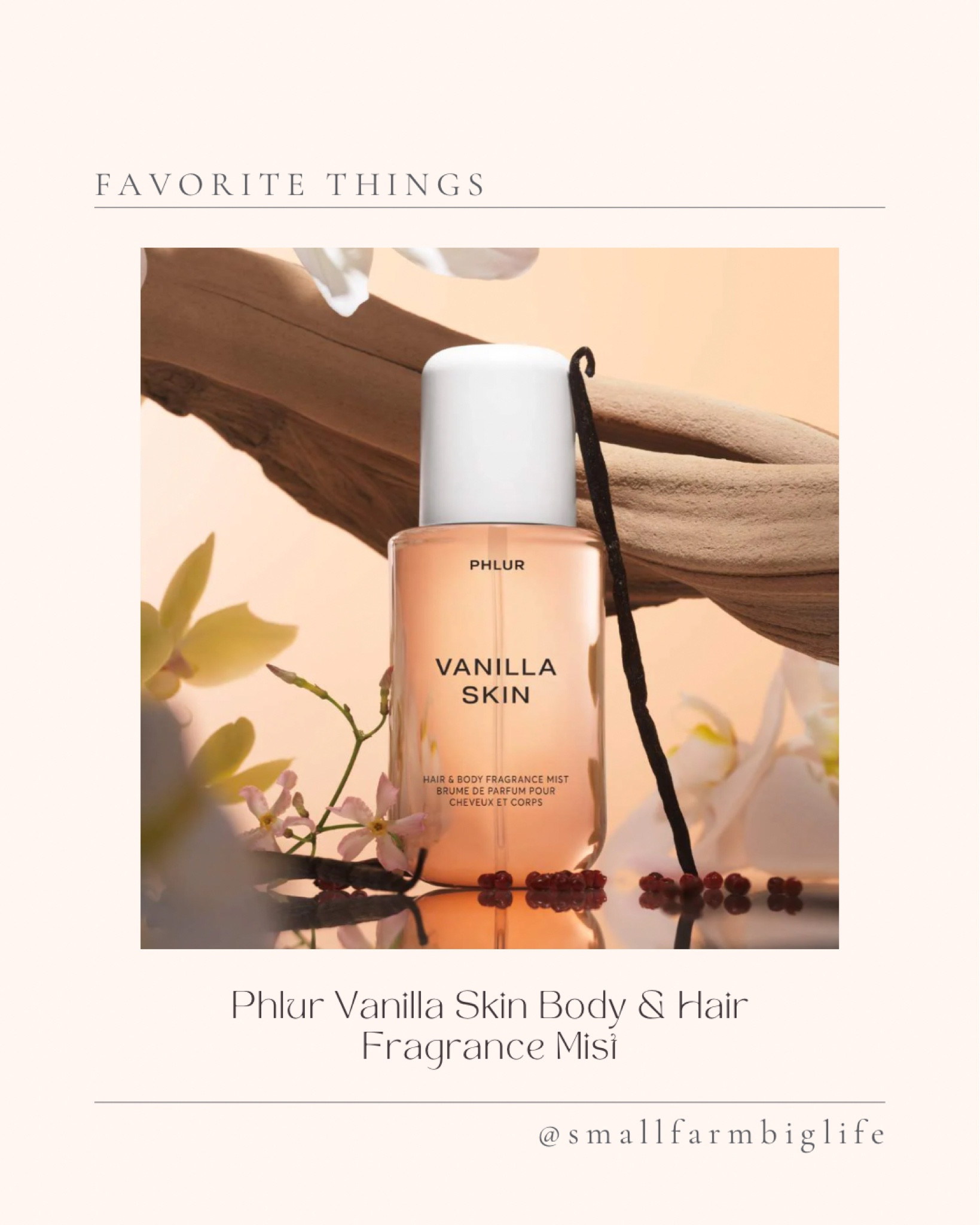 PHLUR vanilla skin body and hair fragrance mist. Fall scent. Vegan scent. Cruelty free scent. Clean at Sephora scent. Perfume. Body spray  

#LTKOver40 #LTKFindsUnder50 #LTKBeauty