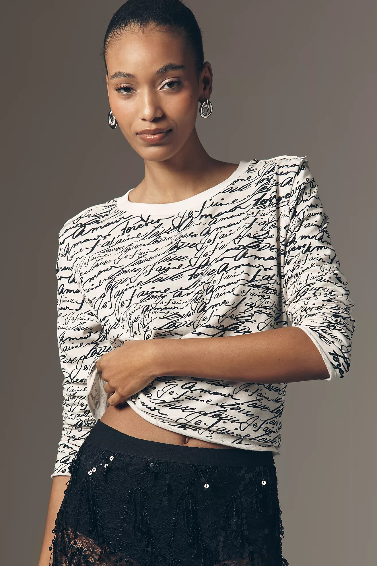 The Caitlin Boxy Tee by Maeve: Long-Sleeve Edition | Anthropologie (US)