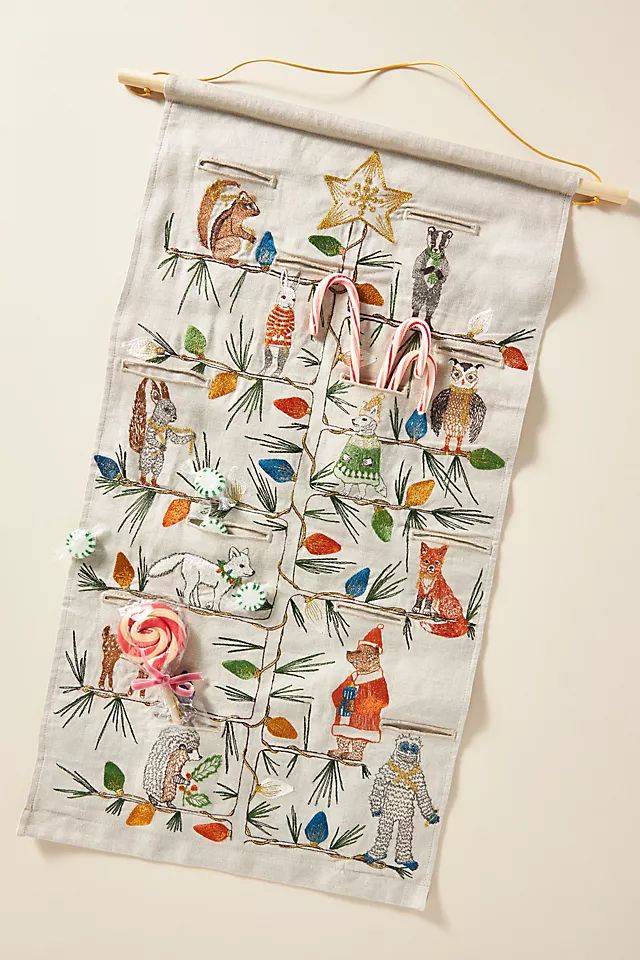 Tree Trimmers Advent Calendar Banner | Anthropologie (US)