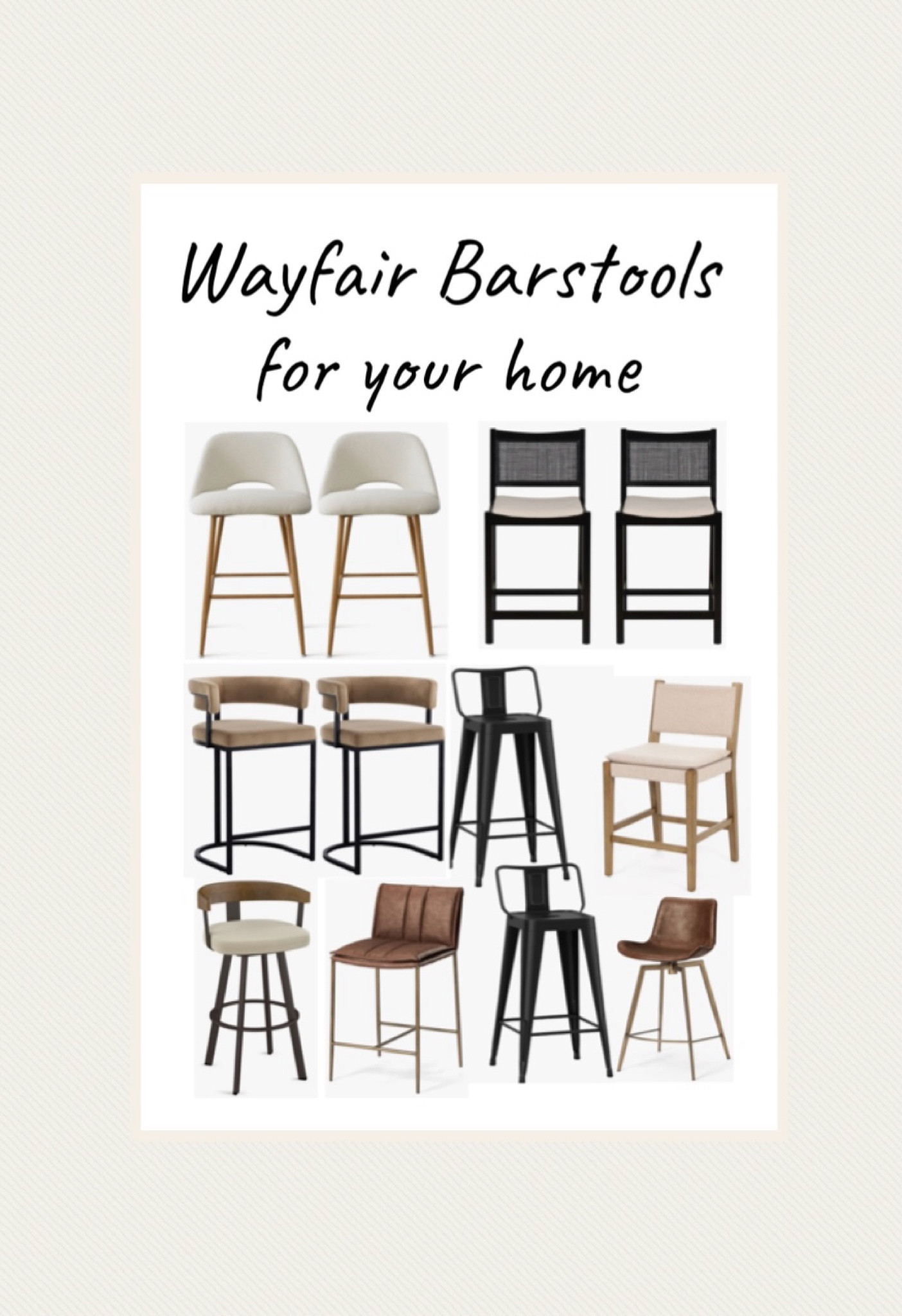 Gorgeous kitchen barstools from Wayfair 💛

#barstool #wayfair 

#LTKHome #LTKSeasonal