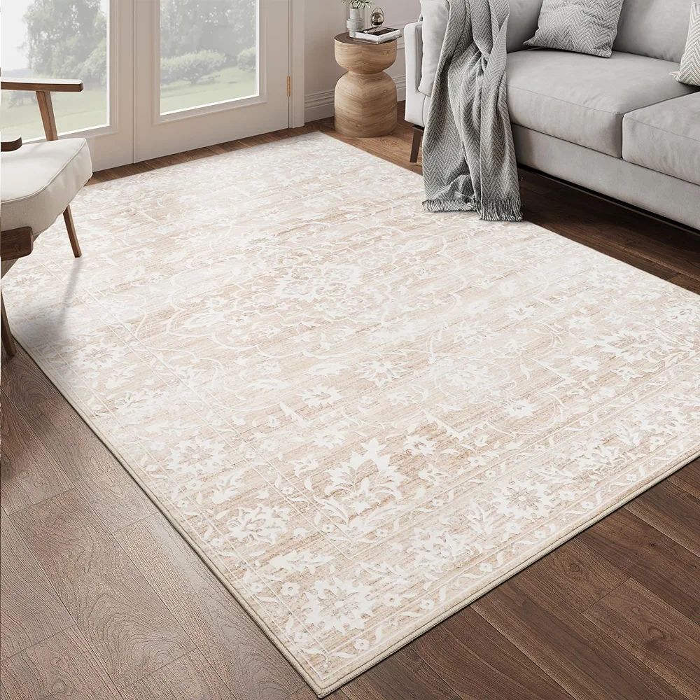 Soalmost 8x10 Area Rugs for Living Room, Stain Resistant Neutral Washable Rugs for Dining Room, F... | Amazon (US)