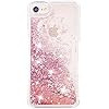 uCOLOR Rose Pink Glitter Case for iPhone 8/7 iPhone 6S/6 Case for Girls(4.7") Sparkle Quicksand L... | Amazon (US)