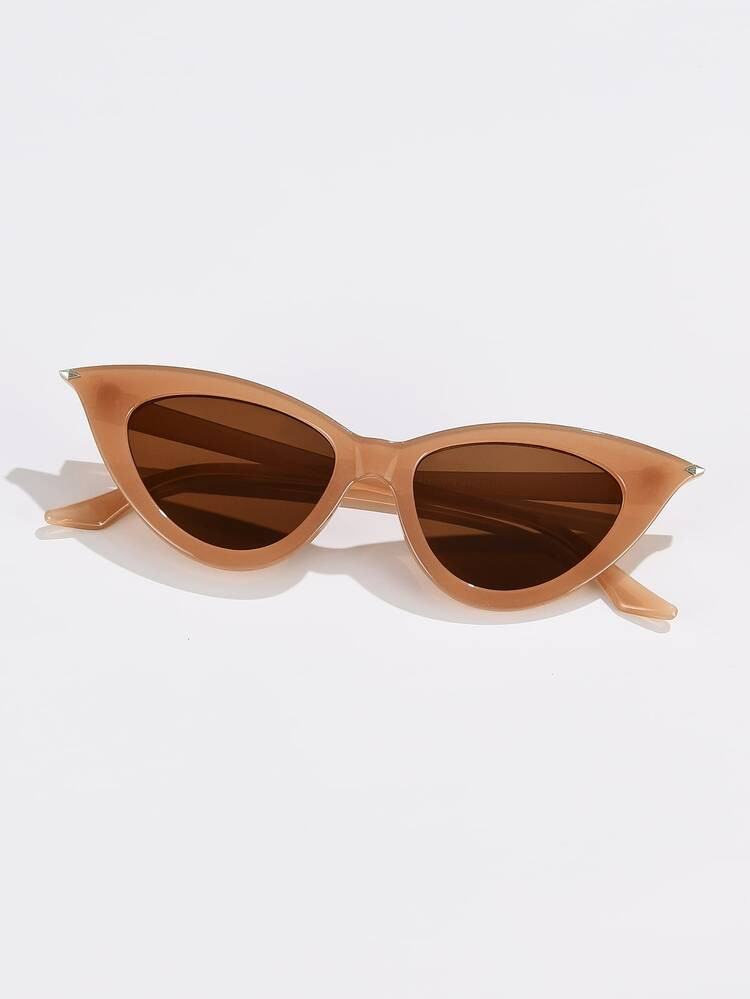 Tinted Lens Cat Eye Fashion Glasses | SHEIN