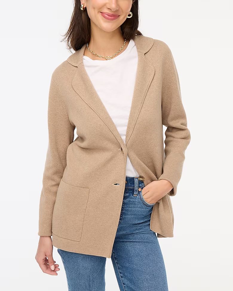 Two-button sweater-blazer | J.Crew Factory