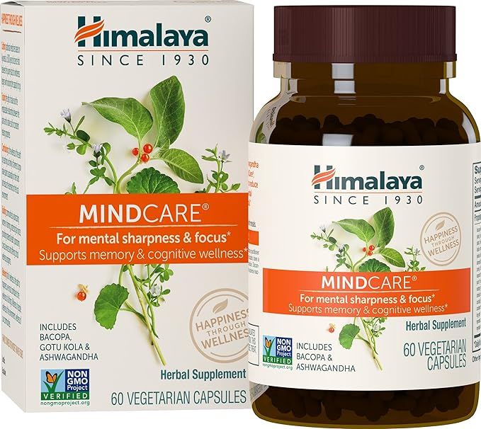 Himalaya MindCare/Mentat, Nootropic Brain Supplement Booster for Mental Sharpness, Focus, Memory,... | Amazon (US)