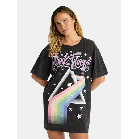 Pink Floyd Women's Oversized Sleep Shirt, Sizes XS-XXXL | Walmart (US)