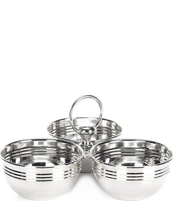 Southern Living Stainless Steel 3-Section Nut Bowl with Handle | Dillard's | Dillard's