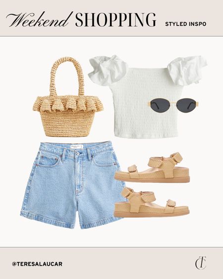 Casual outfit inspiration 

Summer outfit, beach bag, ruffle beach bag, sandals, Abercrombie finds, jcrew beach bag 

#LTKfindsunder100 #LTKstyletip #LTKfindsunder50