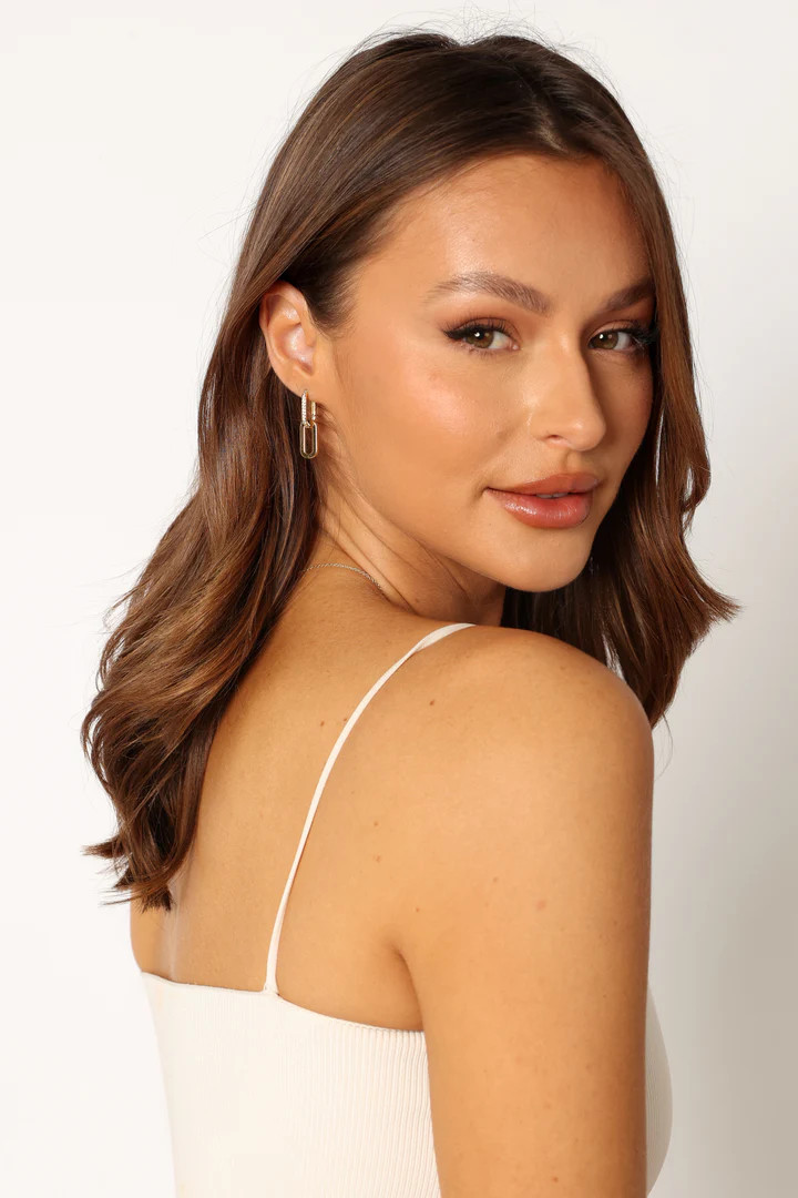 Teagan Double Hoop Earrings - Gold | Petal & Pup (US)