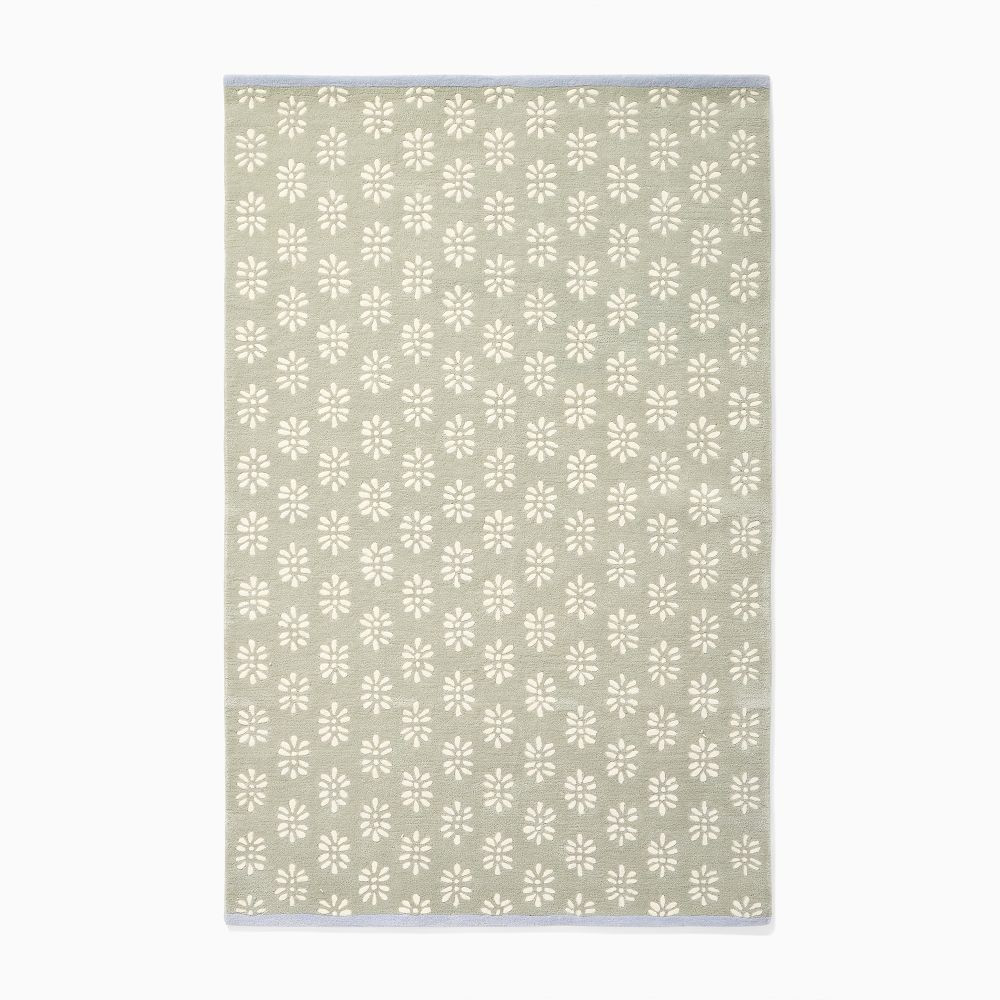 Mini Palm Pattern Wool Rug | West Elm (US)