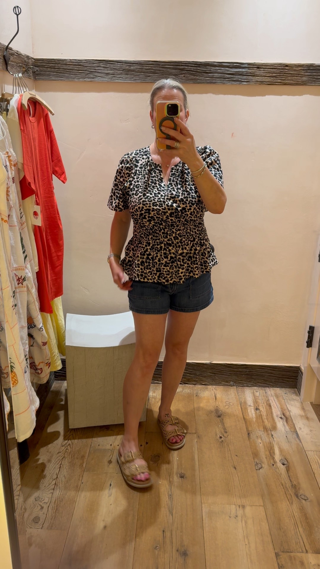 Fell in love with this peplum top instantly.  Can see me dressing this up or down.  Wearing a Large in top/shorts 

Peplum top, women’s peplum top, women’s dressy tops, women’s fitted tops, women’s leopard tops, leopard tops for women, leopard print tops, leopard print

#LTKWorkwear #LTKFindsUnder100 #LTKMidsize